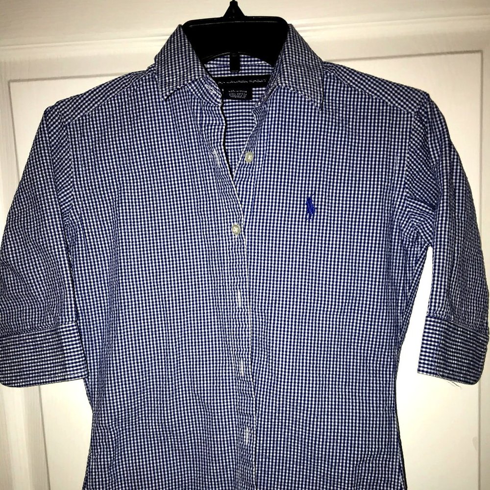 Ralph Lauren Sport blue/white Gingham shirt